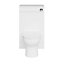 GoodHome Imandra Gloss White Freestanding Toilet cabinet (H)840mm (W)500mm