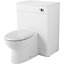GoodHome Imandra Gloss White Freestanding Toilet Cabinet (W)600mm (H)820mm