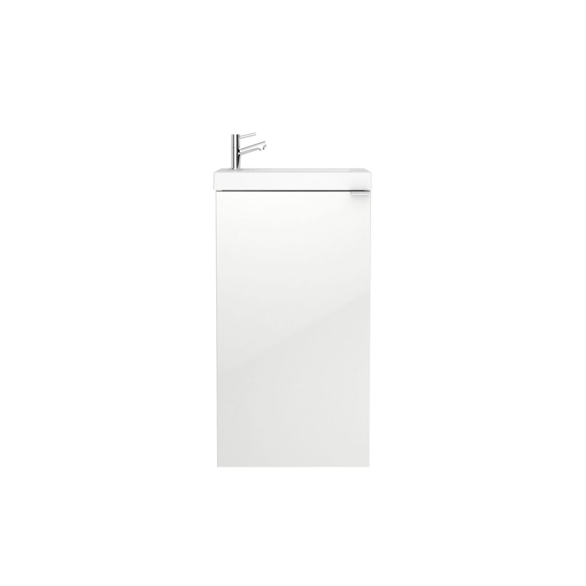 GoodHome Imandra Gloss White Freestanding Vanity unit & basin set (W)440mm (H)790mm
