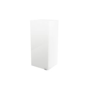 GoodHome Imandra Gloss White Single Deep Wall Cabinet (W)400mm (H)900mm
