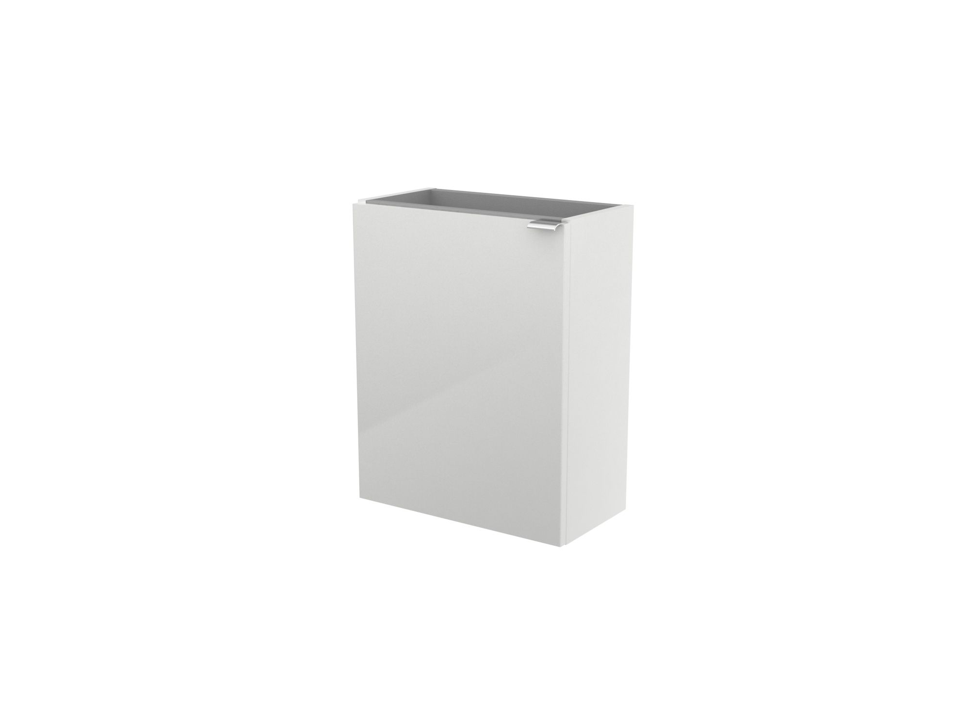 GoodHome Imandra Gloss White Single Wall-mounted Bathroom Cloakroom unit (H) 550mm (W) 43.6mm
