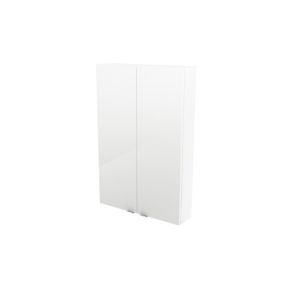 GoodHome Imandra Gloss White Wall Cabinet (W)600mm (H)900mm