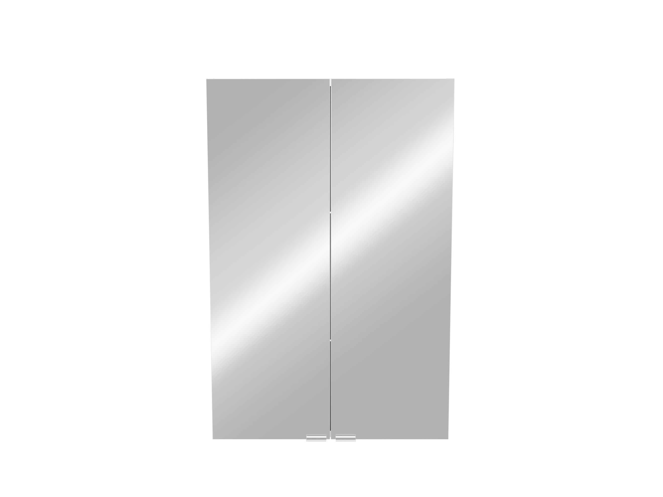 GoodHome Imandra Gloss White Wall-mounted Deep Mirrored Bathroom Cabinet (W)600mm (H)900mm