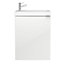 GoodHome Imandra Gloss White Wall-mounted Vanity unit & basin set (H)550mm