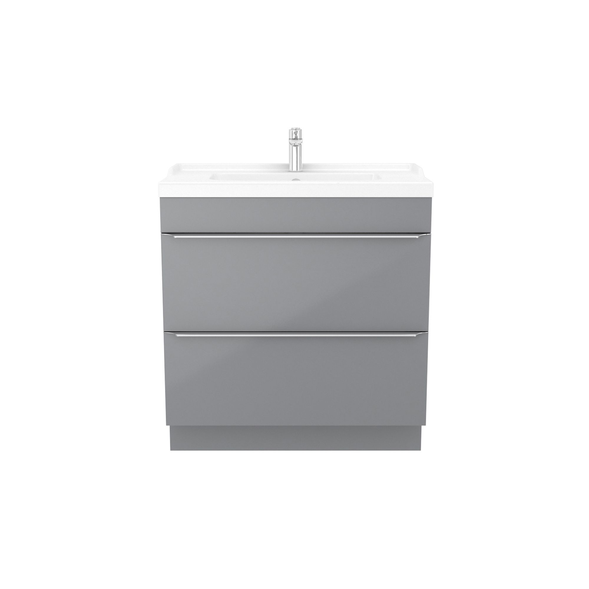 GoodHome Imandra Grey Freestanding Vanity unit & basin set - Includes Lana basin (W)804mm