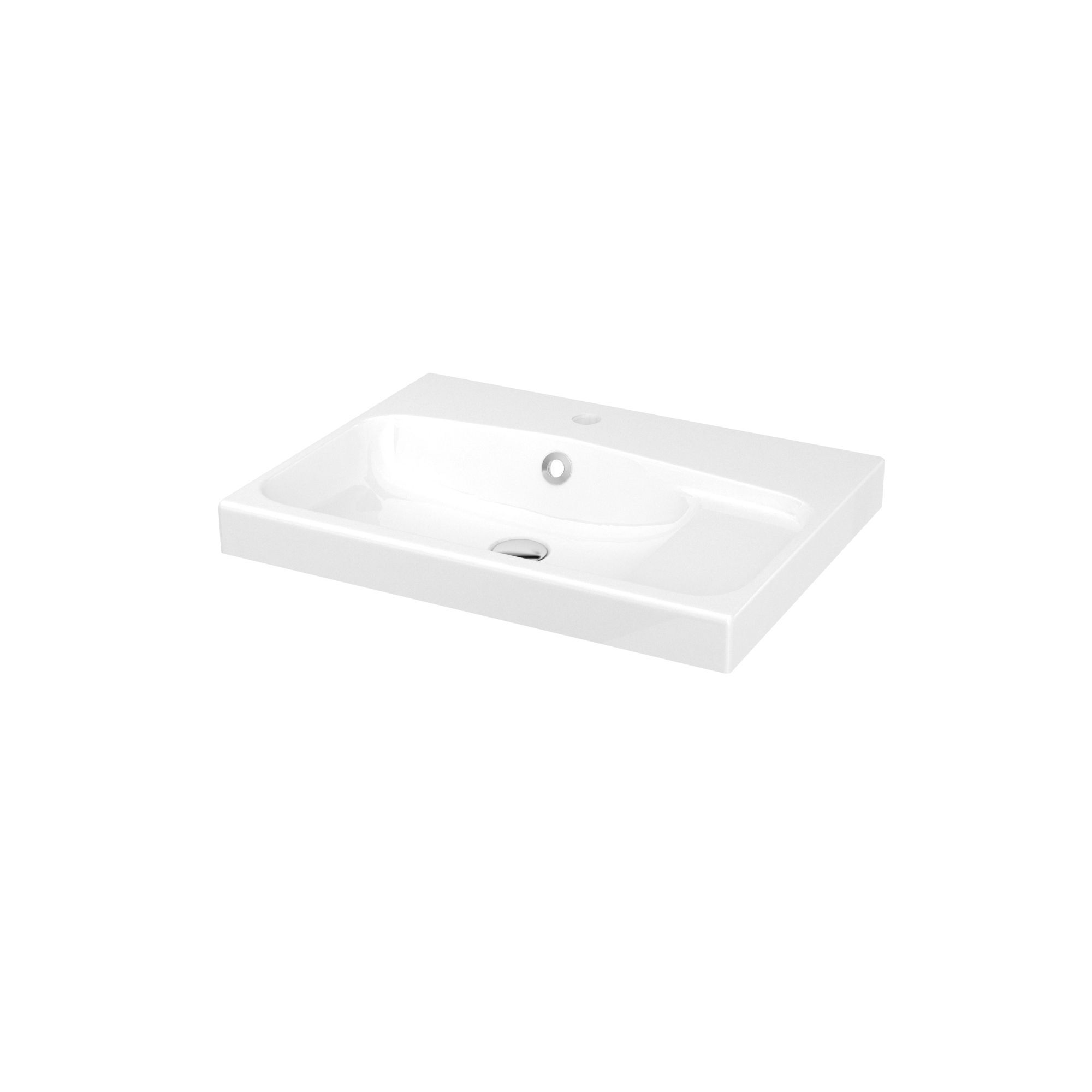 GoodHome Imandra Grey Freestanding Vanity unit & basin set - Includes Mila basin (W)604mm