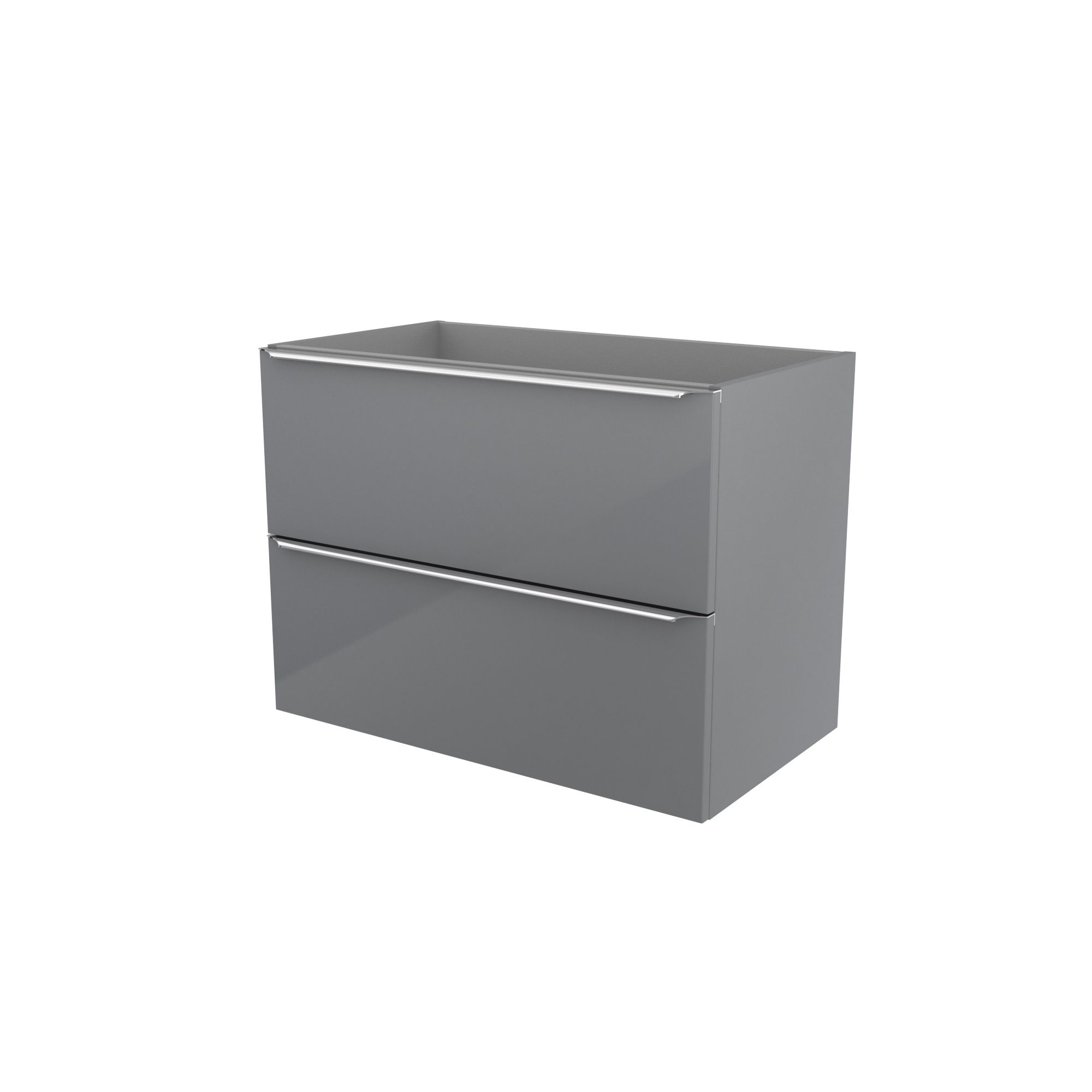 GoodHome Imandra Grey Wall-mounted Vanity unit & basin set - Includes Lana basin (W)804mm