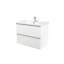 GoodHome Imandra & Lana White Wall-mounted Vanity unit & basin set (W)804mm