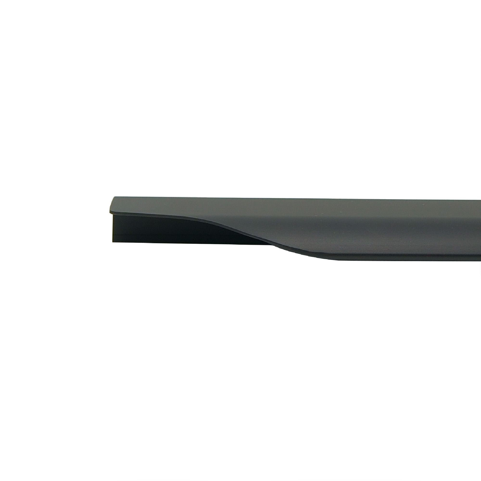 GoodHome Imandra Matt Black Bathroom Curved Edge Handle, (L)1000mm x (D)39mm, Set of 2