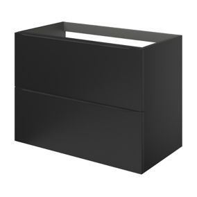 GoodHome Imandra Matt Black Cabinet (W)800mm