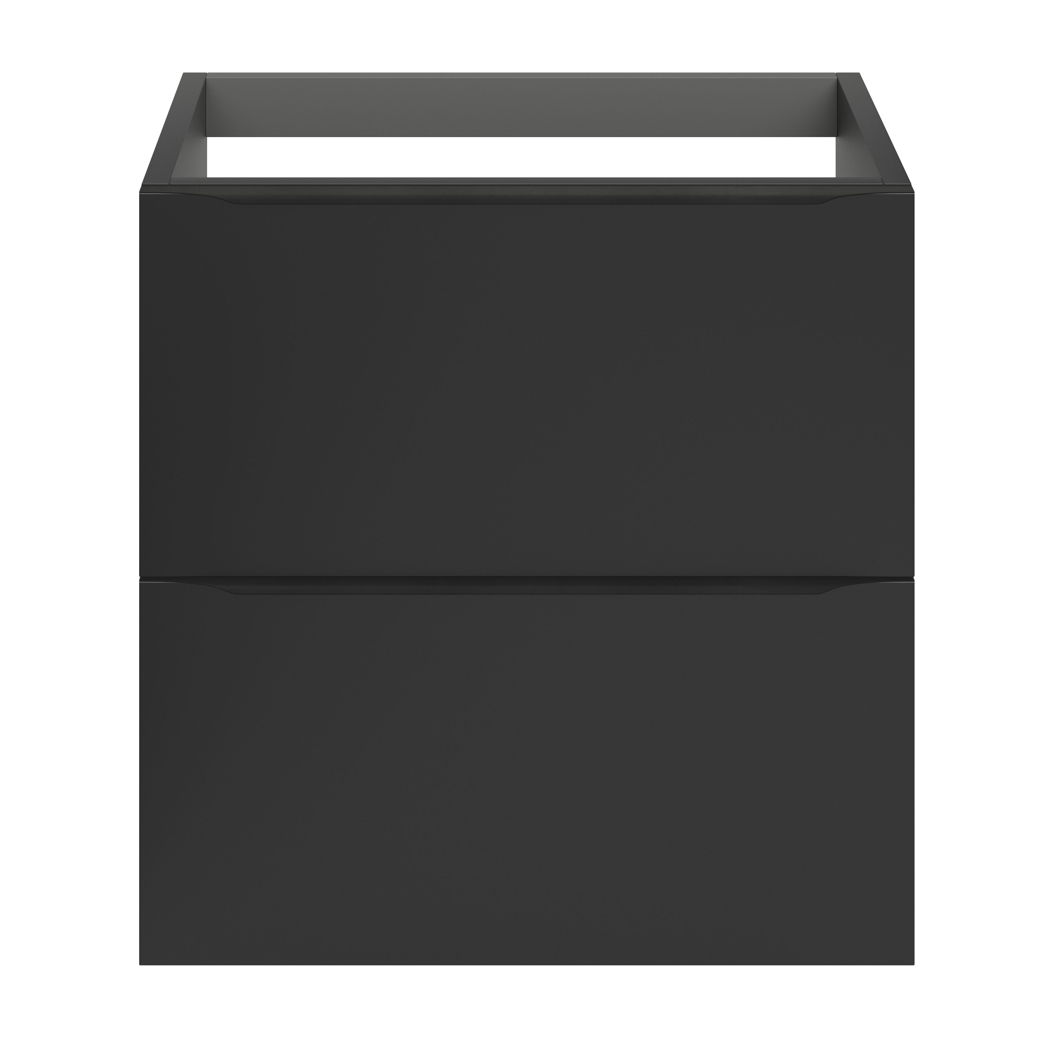 GoodHome Imandra Matt Black Wall-mounted Bathroom Cabinet (H 