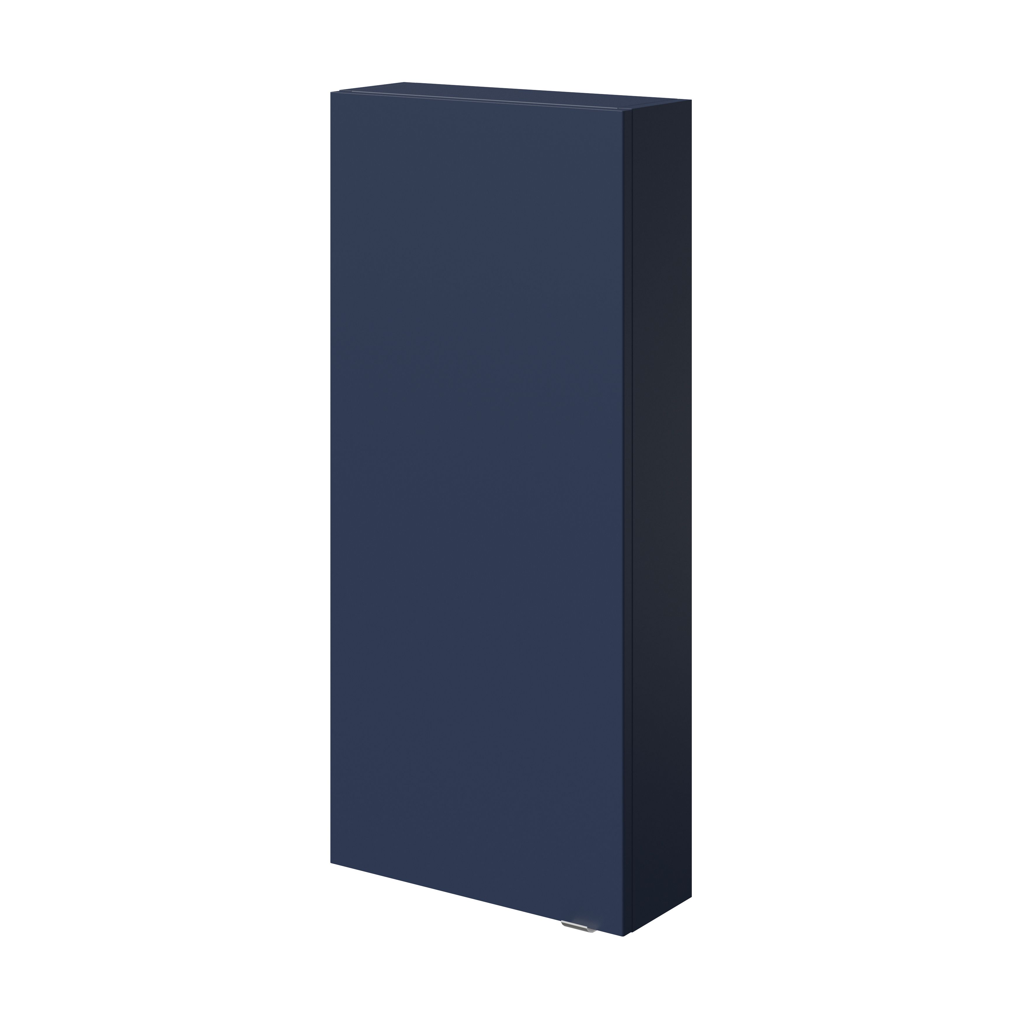 GoodHome Imandra Matt Blue Bathroom Single Wall cabinet (H)90cm (W)40cm