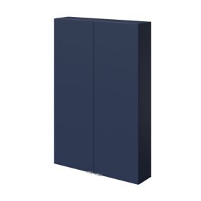 GoodHome Imandra Matt Blue Double Wall cabinet (W)600mm (H)900mm
