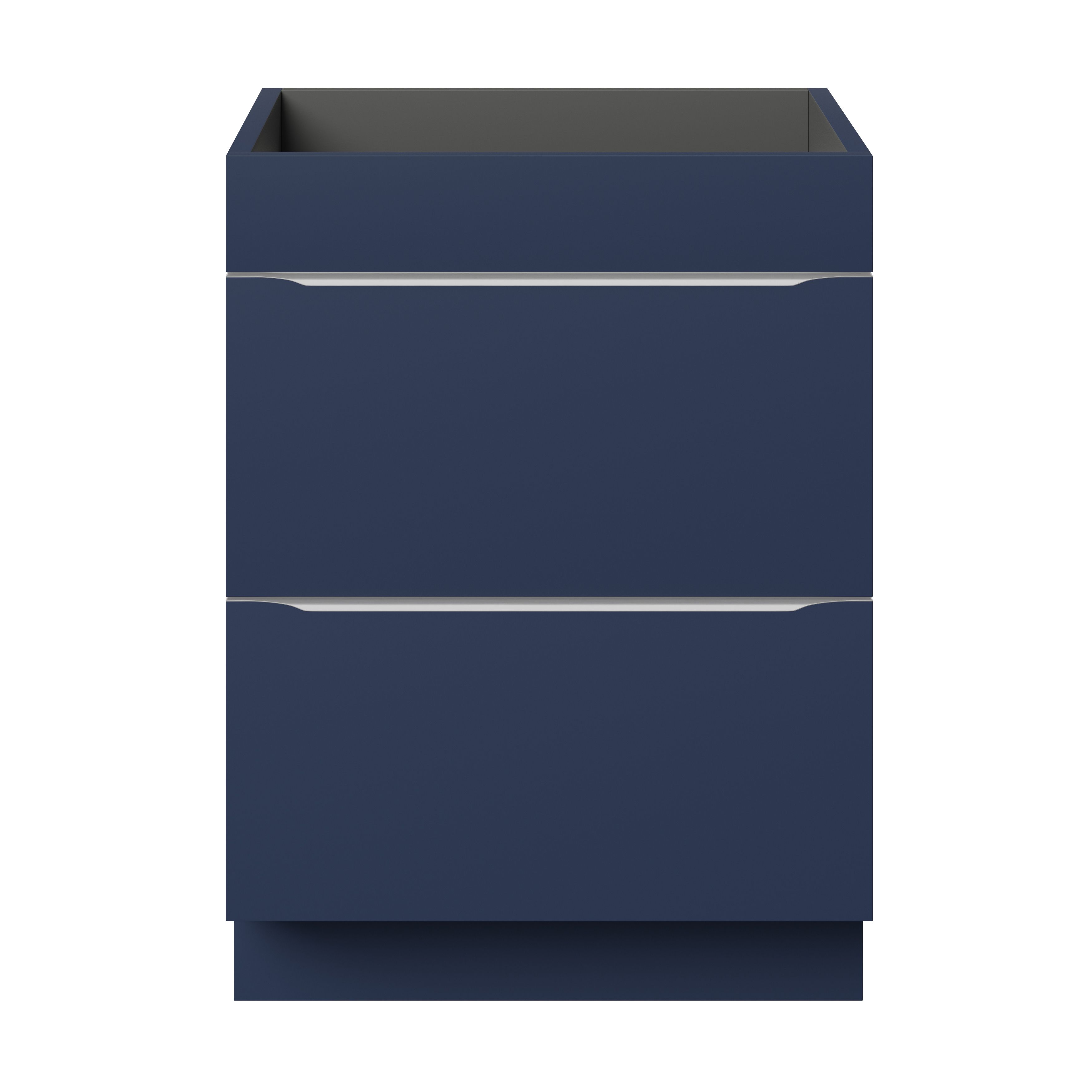 GoodHome Imandra Matt Blue Freestanding Bathroom Cabinet (H) 820mm (W) 600mm