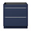 GoodHome Imandra Matt Blue Freestanding Bathroom Cabinet (H) 820mm (W) 800mm