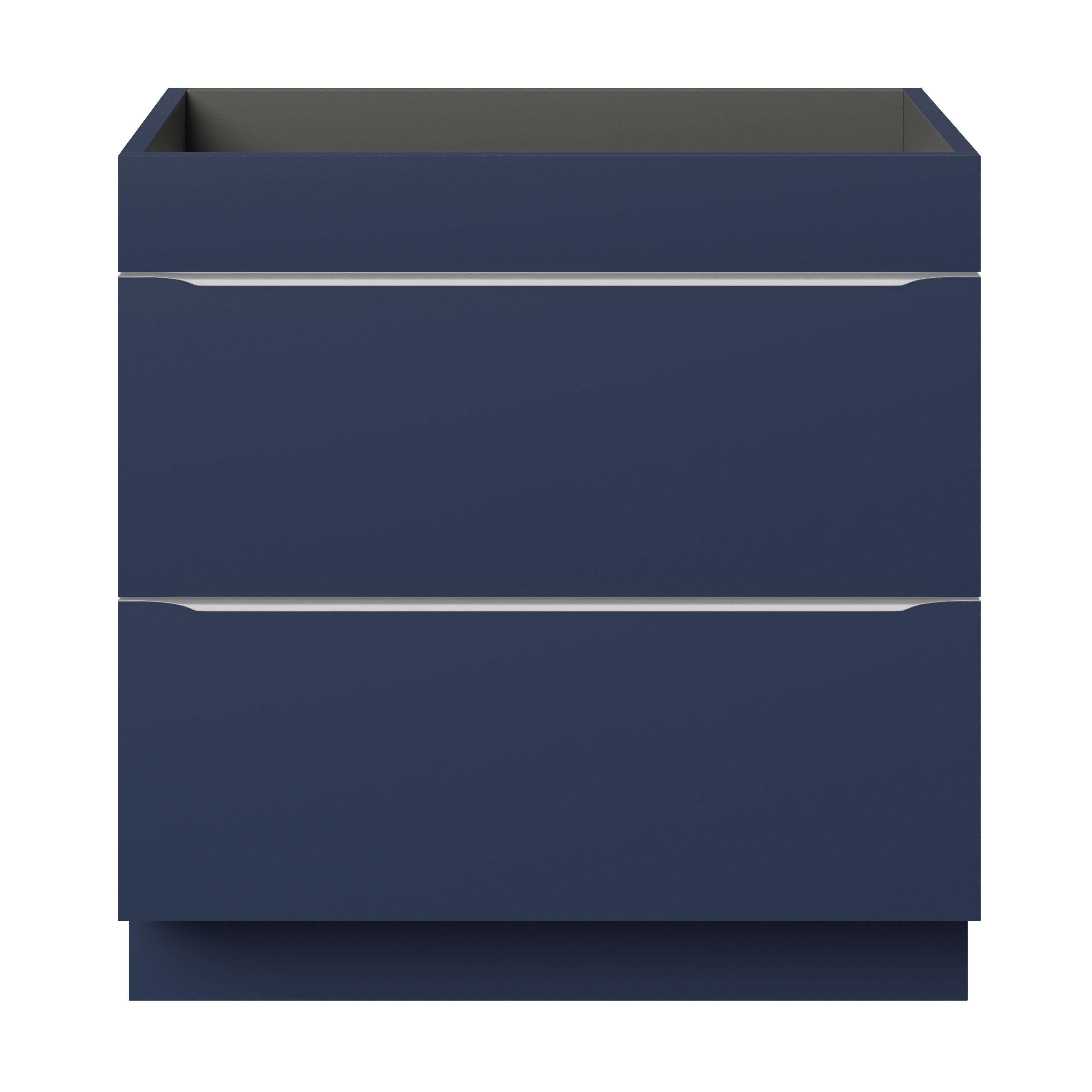GoodHome Imandra Matt Blue Freestanding Bathroom Cabinet (H) 820mm (W) 800mm