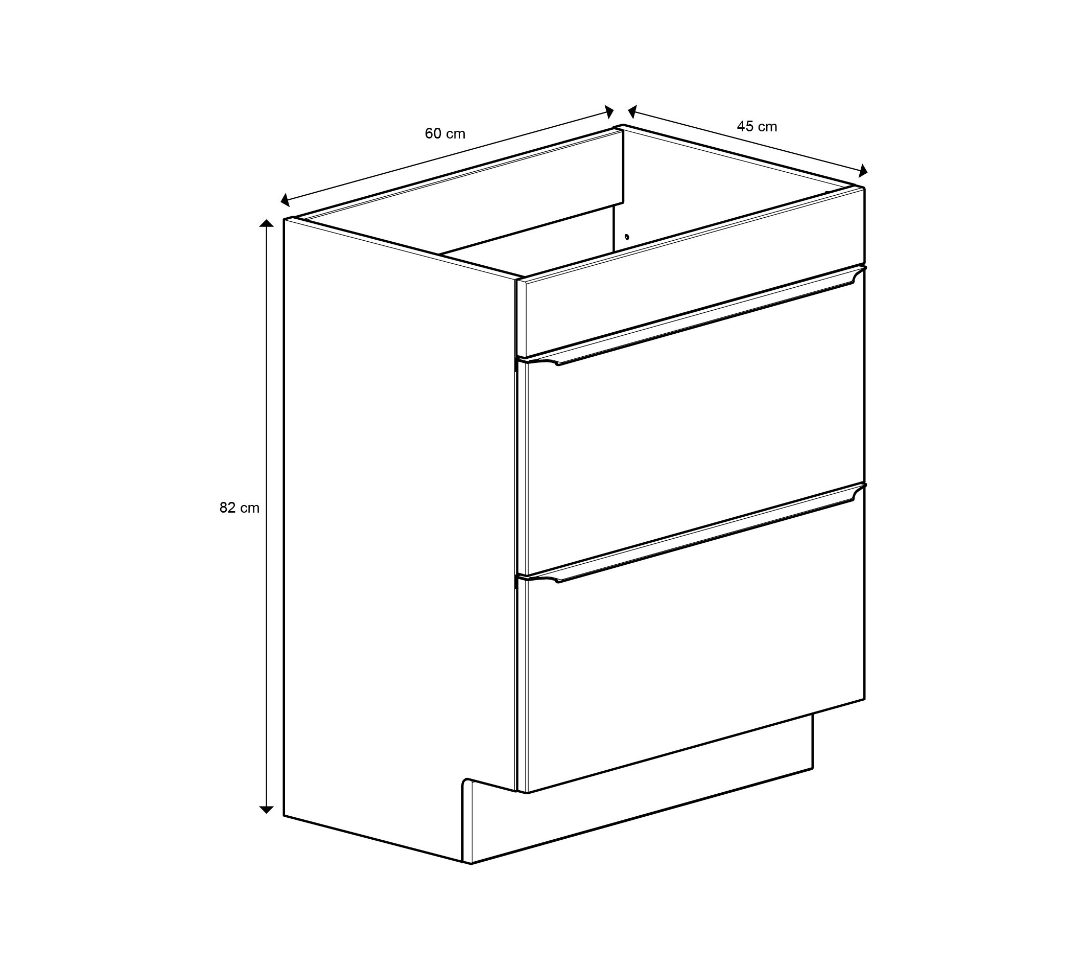 GoodHome Imandra Matt Blue Freestanding Bathroom Cabinet (H) 820mm (W) 800mm