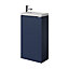 GoodHome Imandra Matt Blue Single Freestanding Bathroom Cloakroom unit (H)79cm (W)44cm