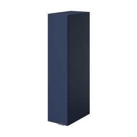 GoodHome Imandra Matt Blue Single Slimline Wall Cabinet (W)200mm (H)900mm