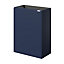 GoodHome Imandra Matt Blue Single Wall-mounted Bathroom Cloakroom unit (H) 550mm (W) 440mm