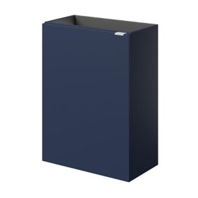 GoodHome Imandra Matt Blue Single Wall-mounted Bathroom Cloakroom unit (H) 550mm (W) 440mm