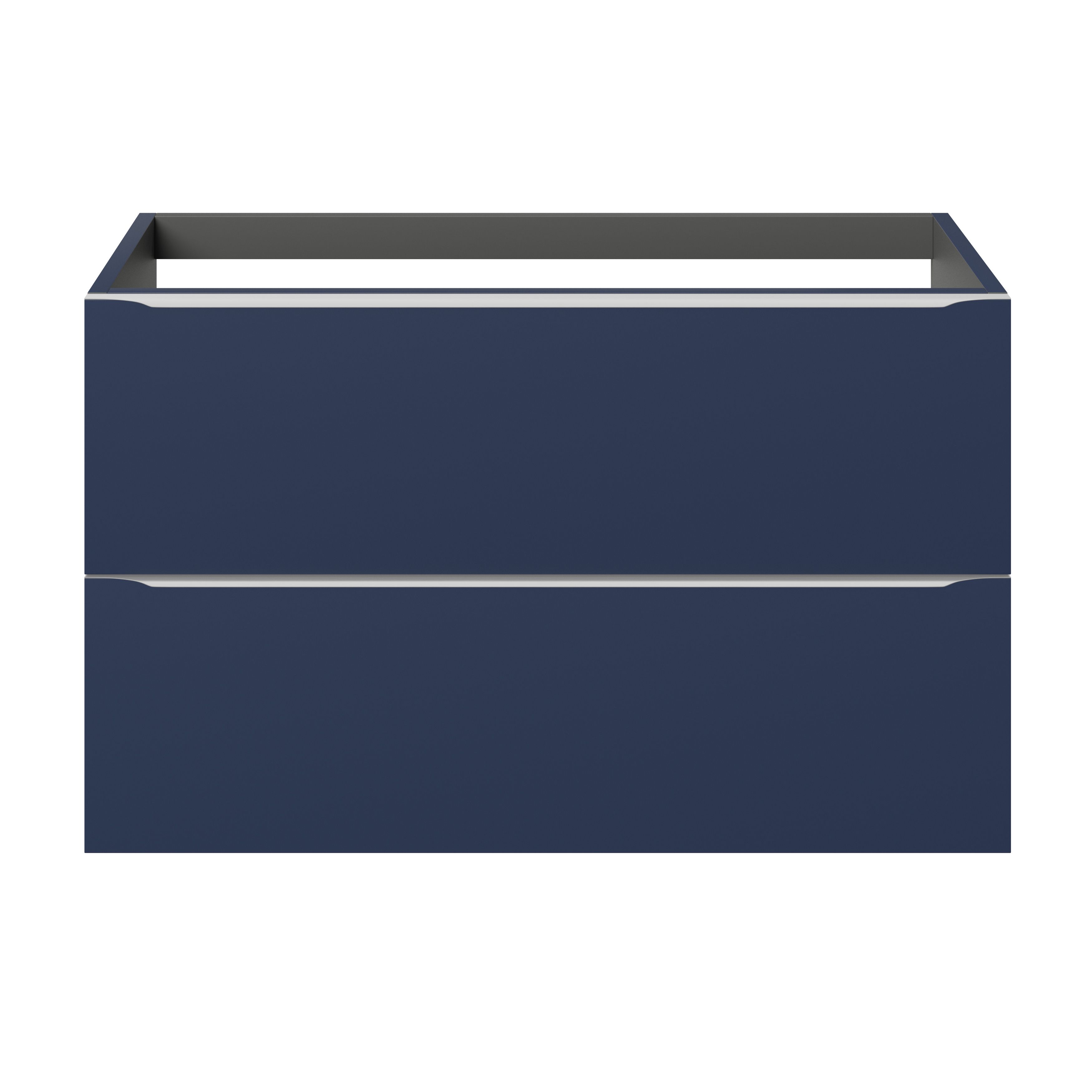 GoodHome Imandra Matt Blue Wall-mounted Bathroom Cabinet (H) 600mm (W) 1000mm