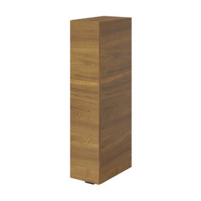 GoodHome Imandra Matt Walnut effect Single Slimline Wall Cabinet (W)200mm (H)900mm