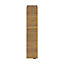 GoodHome Imandra Matt Walnut effect Single Slimline Wall Cabinet (W)200mm (H)900mm