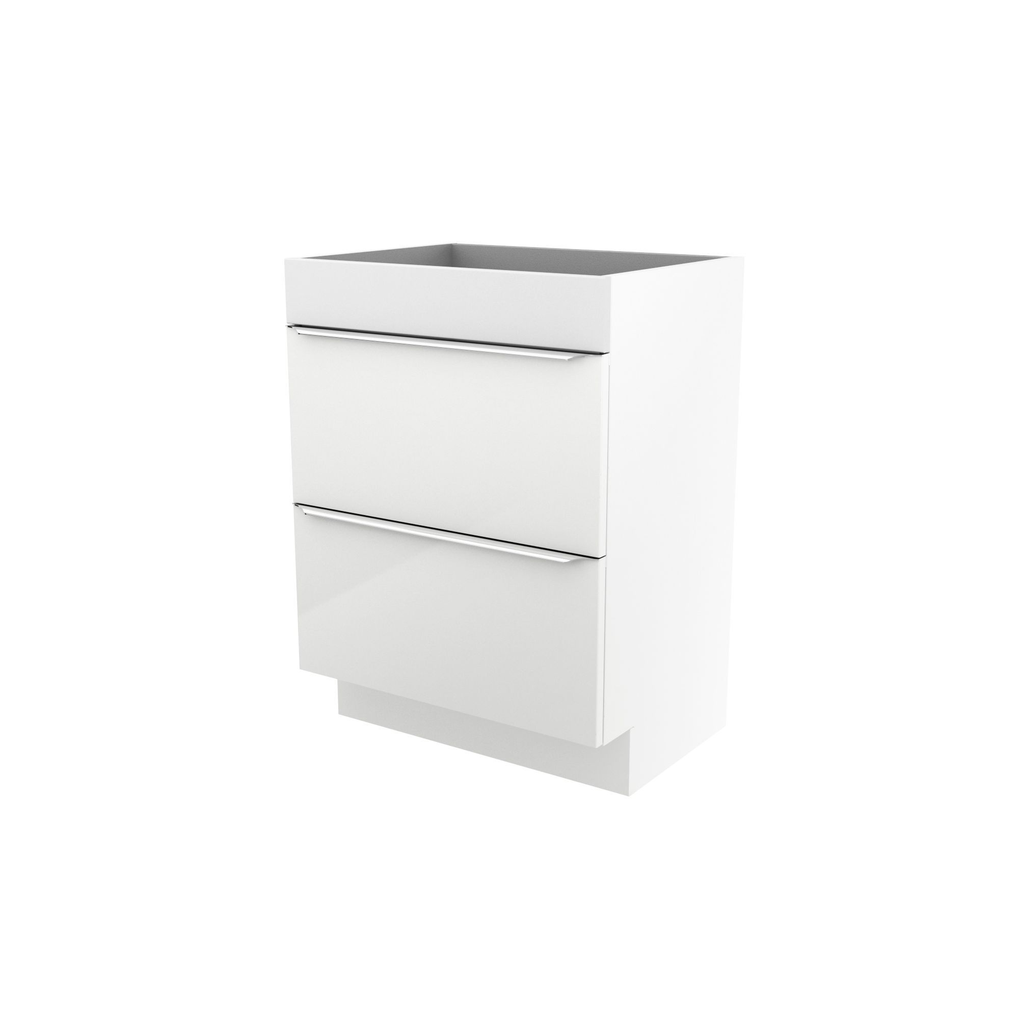 GoodHome Imandra Matt White Freestanding Vanity unit & basin set (W)604mm (H)600mm