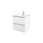 GoodHome Imandra & Nira White Wall-mounted Vanity unit & basin set (W)604mm