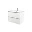 GoodHome Imandra & Nira White Wall-mounted Vanity unit & basin set (W)804mm