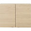 GoodHome Imandra Oak effect Double Wall Cabinet (W)800mm (H)600mm