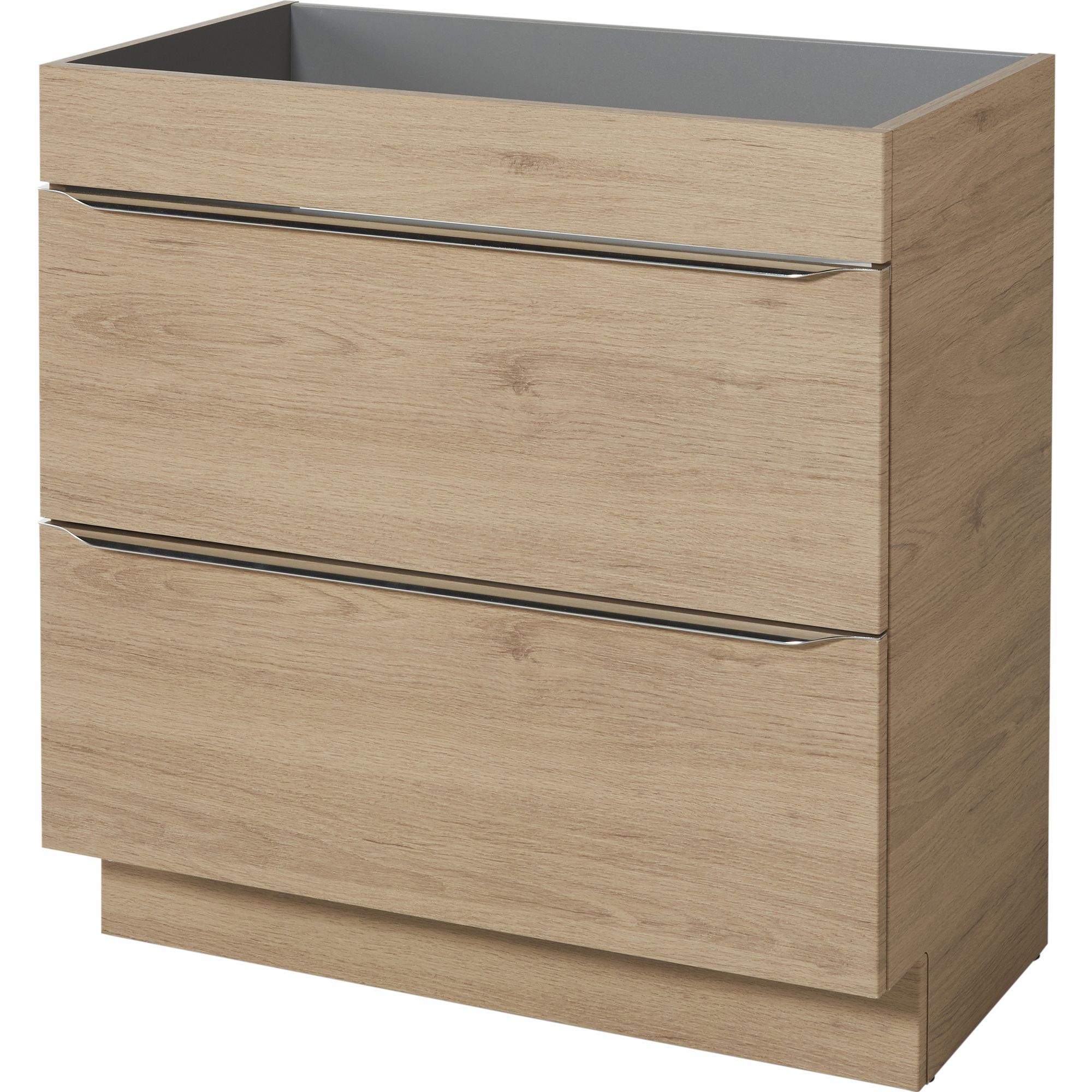 GoodHome Imandra Oak effect Freestanding Vanity unit & basin set - Includes Lana basin (W)804mm