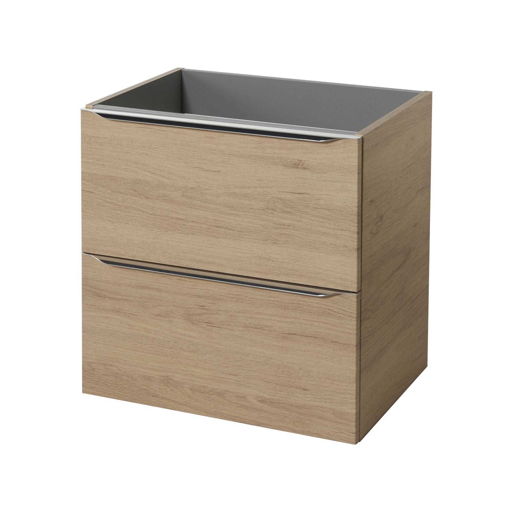 GoodHome Imandra Oak effect Freestanding Vanity unit & basin set - Includes Mila basin (W)604mm