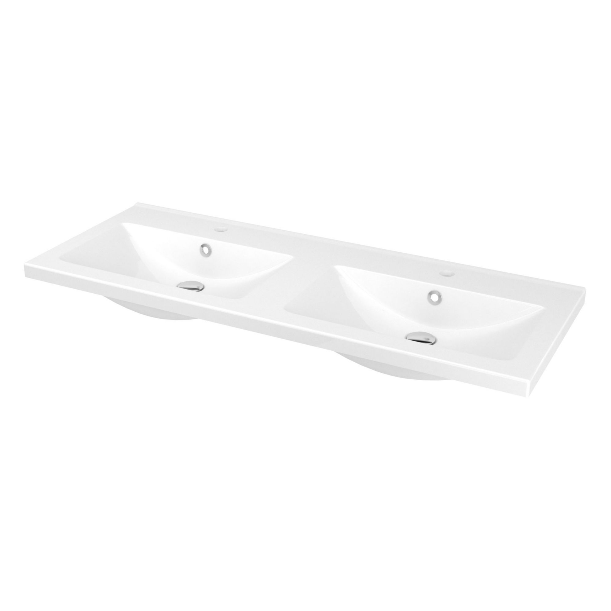 GoodHome Imandra Oak effect Wall-mounted Vanity unit & basin set - Includes Nira basin (W)1204mm
