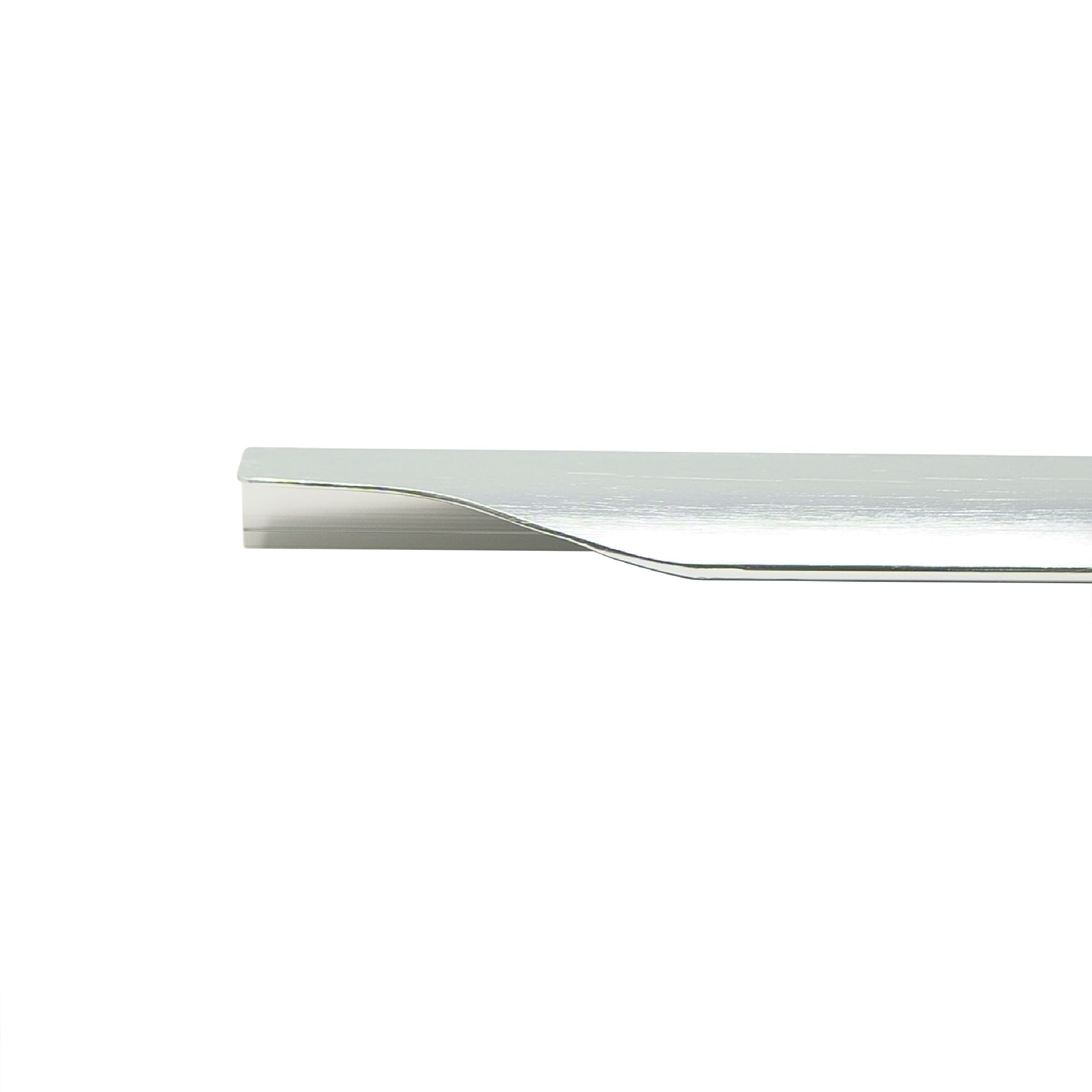 GoodHome Imandra Silver effect Bathroom Handle (L)80cm, Set of 2