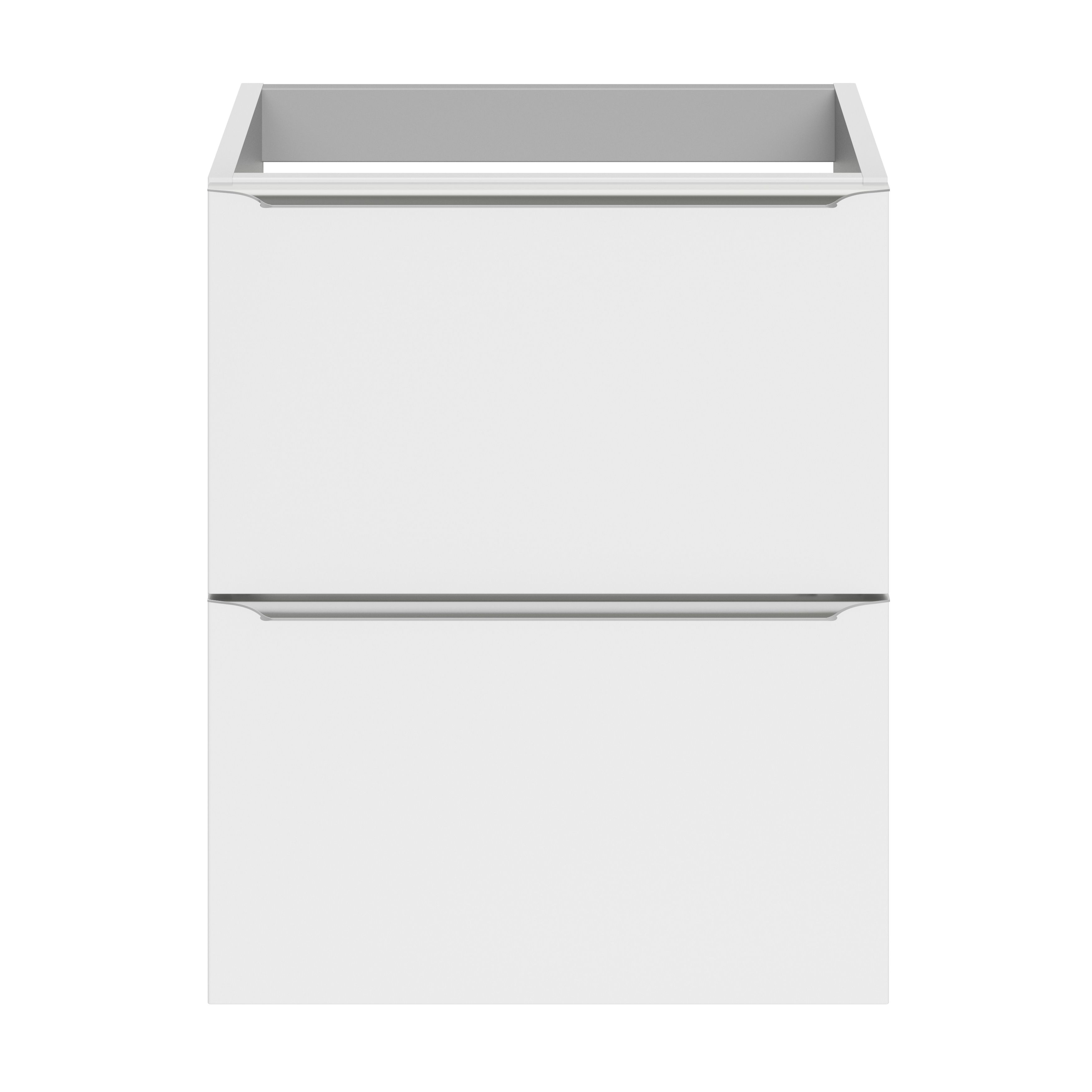 GoodHome Imandra Slimline Gloss White Wall-mounted Bathroom Cabinet (H) 600mm (W) 500mm