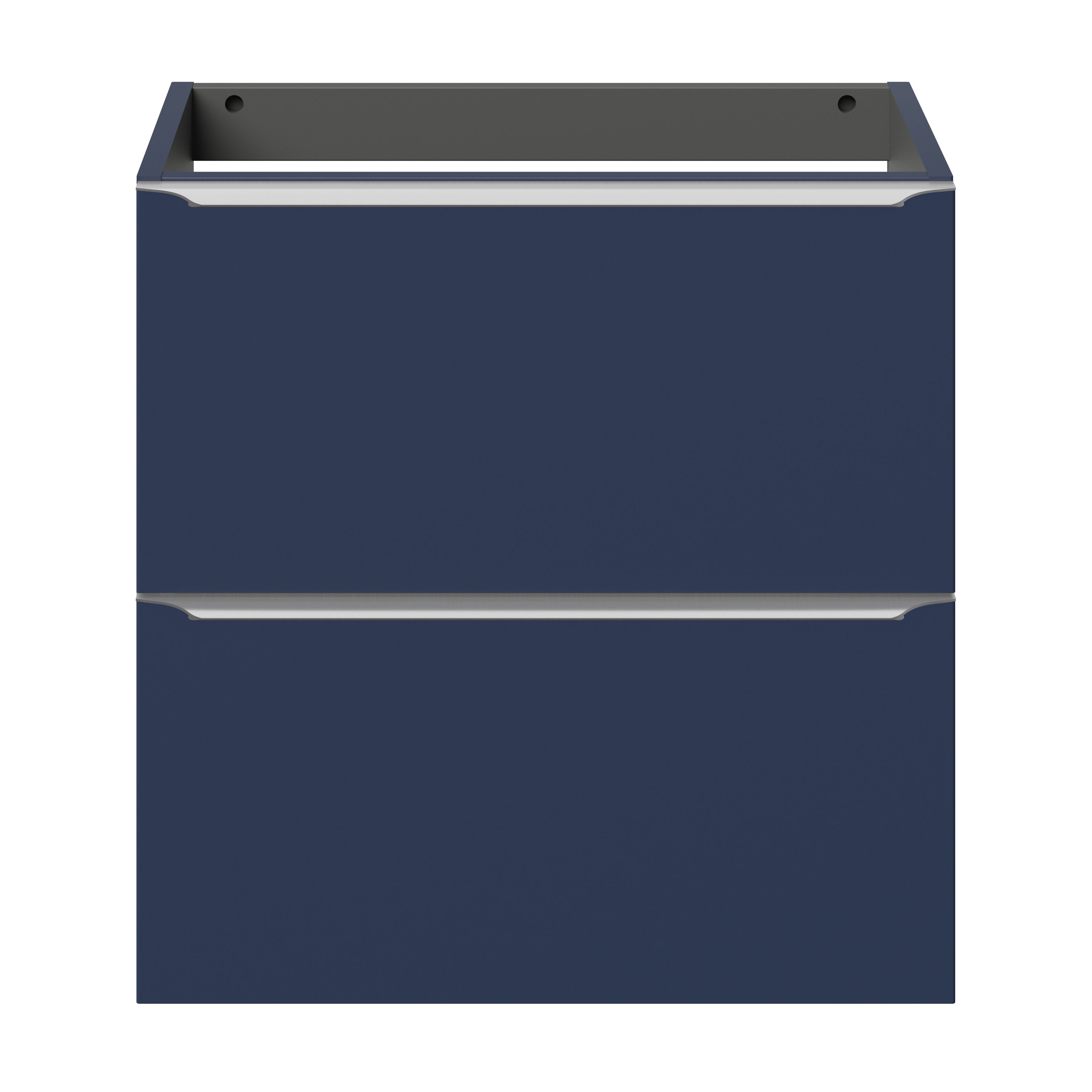 GoodHome Imandra Slimline Matt Blue Wall-mounted Bathroom Cabinet (H) 600mm (W) 600mm