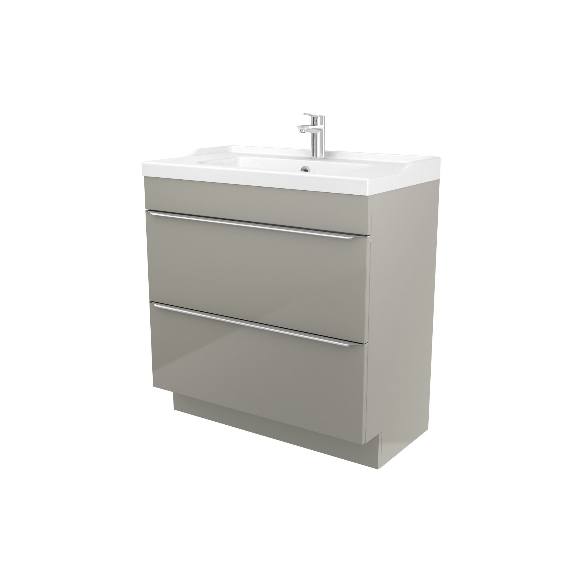 GoodHome Imandra Taupe Vanity Unit & Basin Set (W)804mm | DIY At B&Q