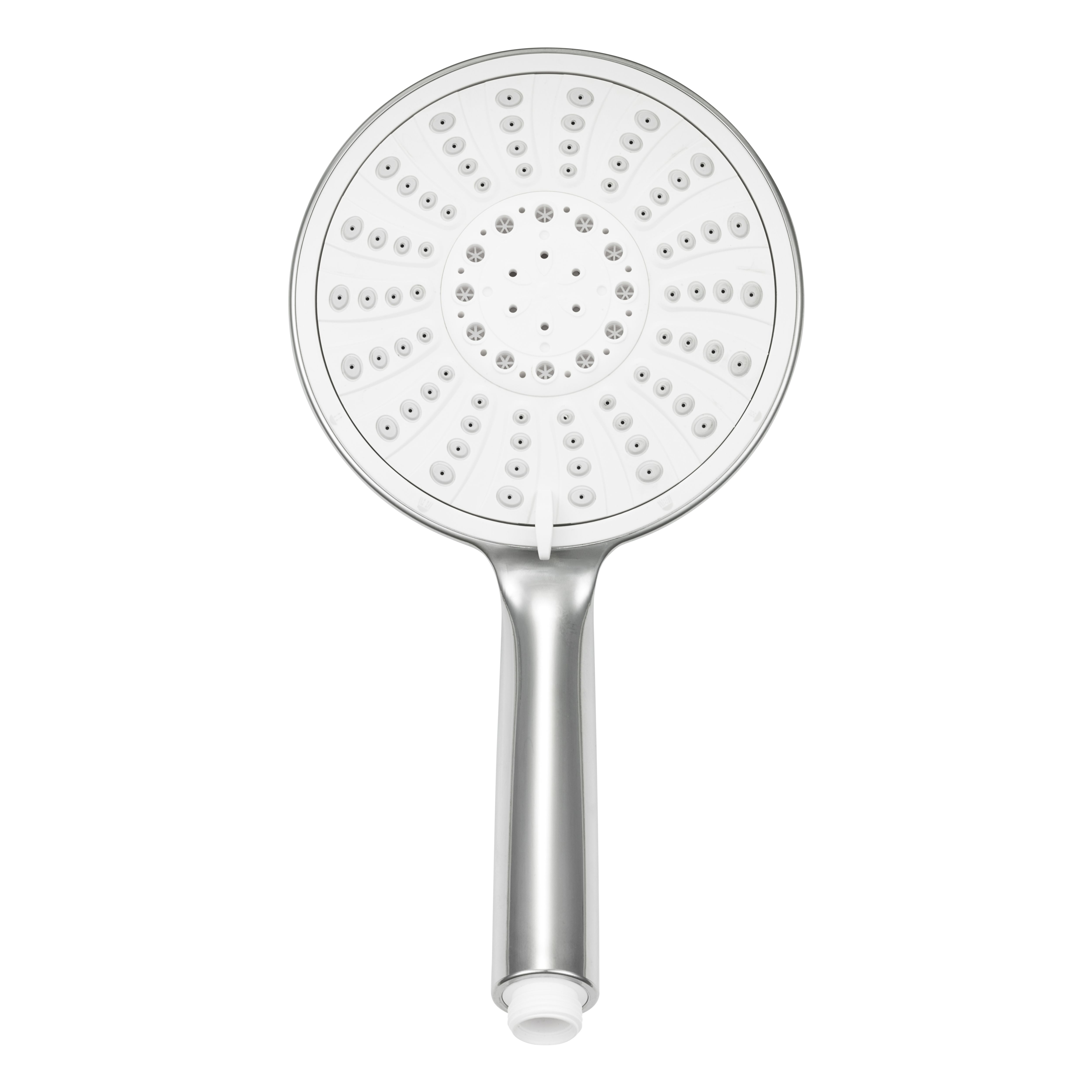 GoodHome Imelda Chrome effect 5-spray pattern Overhead Shower head