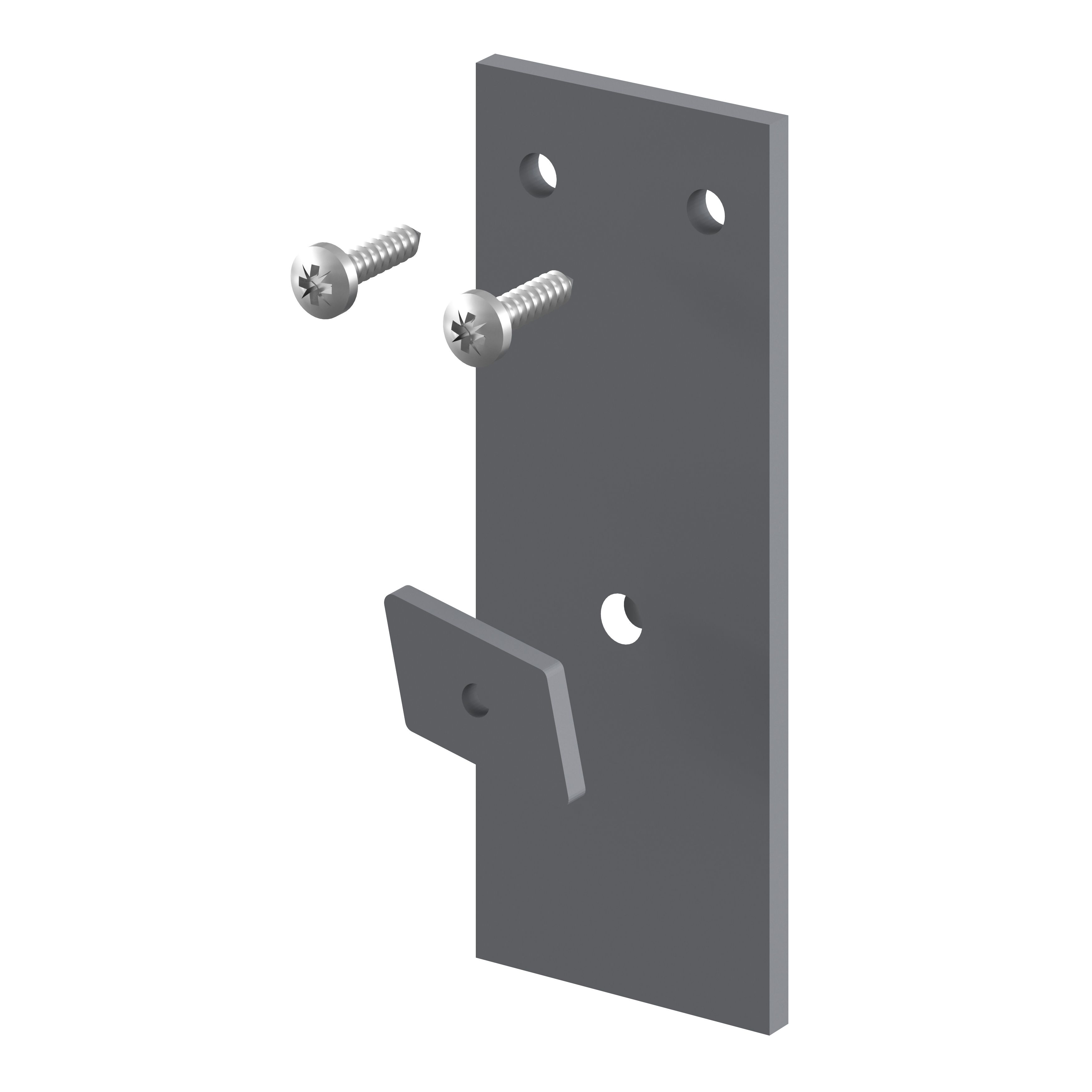 GoodHome Innovo Grey Bracket, (W)37mm