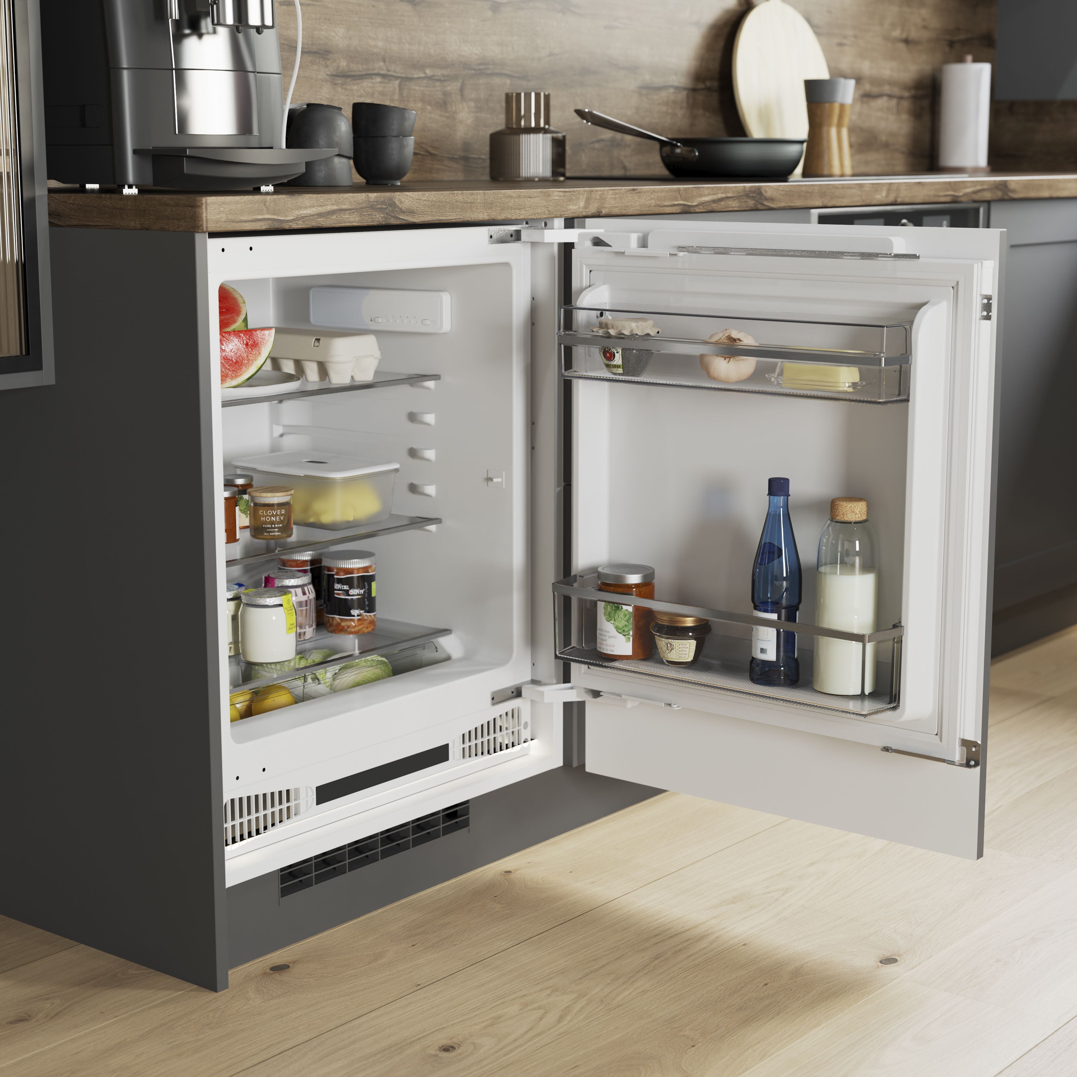 Semi integrated fridge sales
