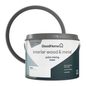 GoodHome Interior Metal & wood Gloss Emulsion, Base A, 2.5L