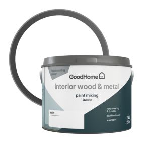 GoodHome Interior Metal & wood Satinwood Emulsion, Base B, 2.5L