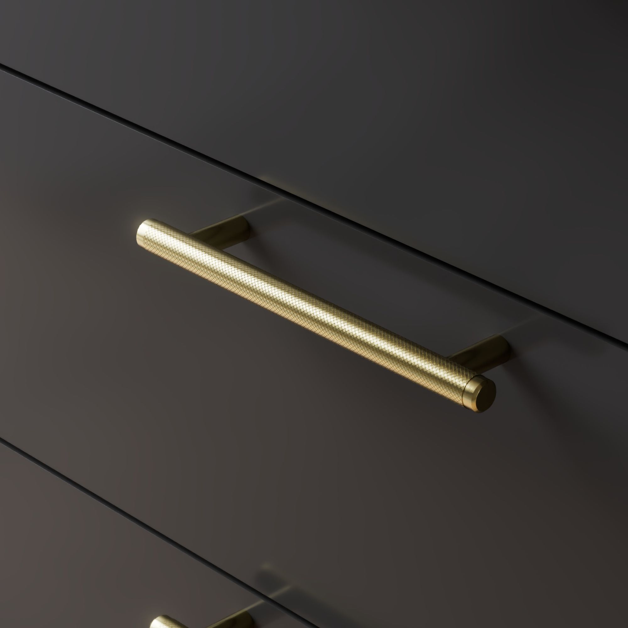 GoodHome Irus Brass effect Any room T-shaped Pull Handle, (L)168mm x (D)35mm, Pack of 2