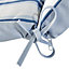 GoodHome Isla Blue Striped Outdoor Sunlounger cushion (L)190cm x (W)55cm