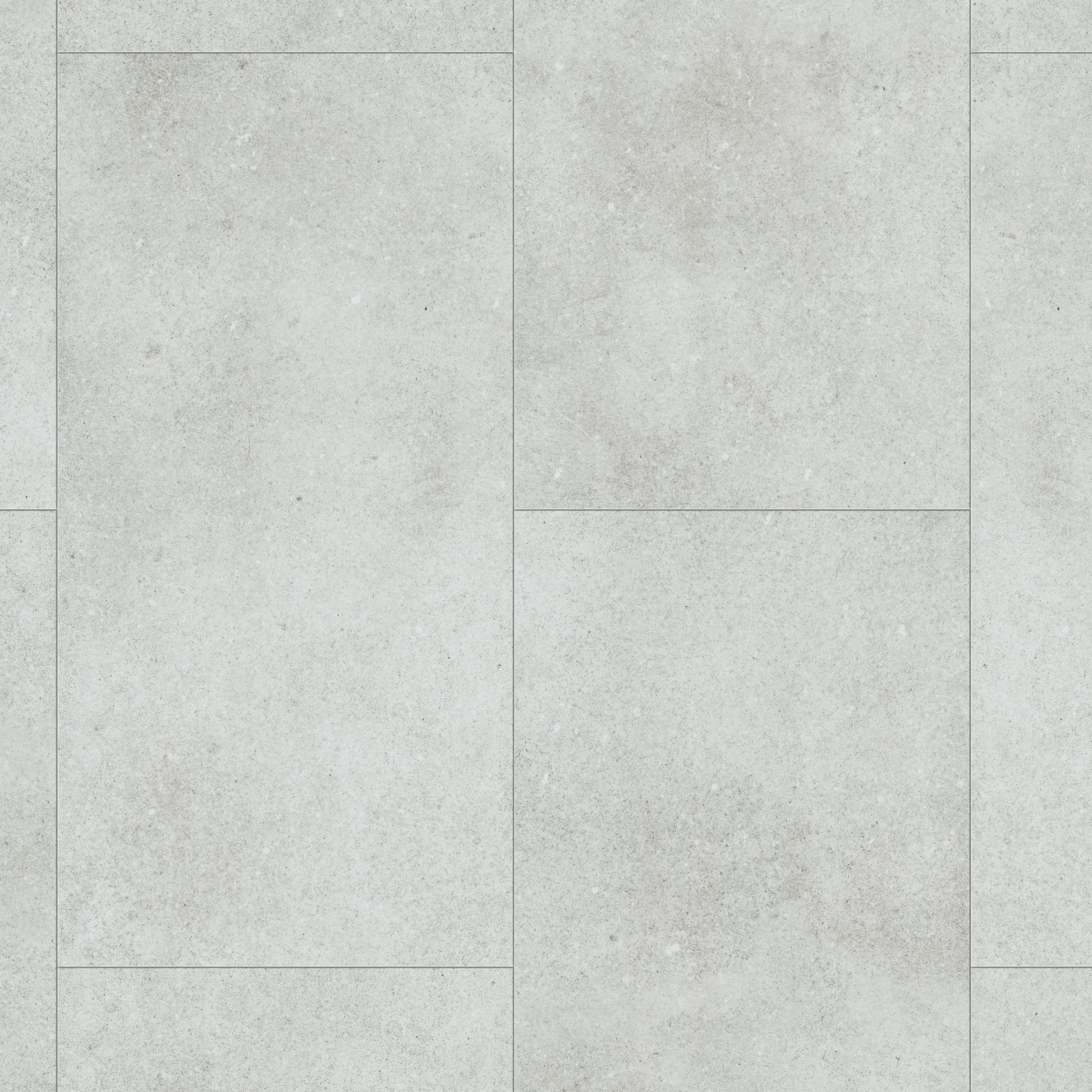 GoodHome Italo ceramin White Deeply textured Concrete effect Textured Click vinyl Tile, 2.4m²