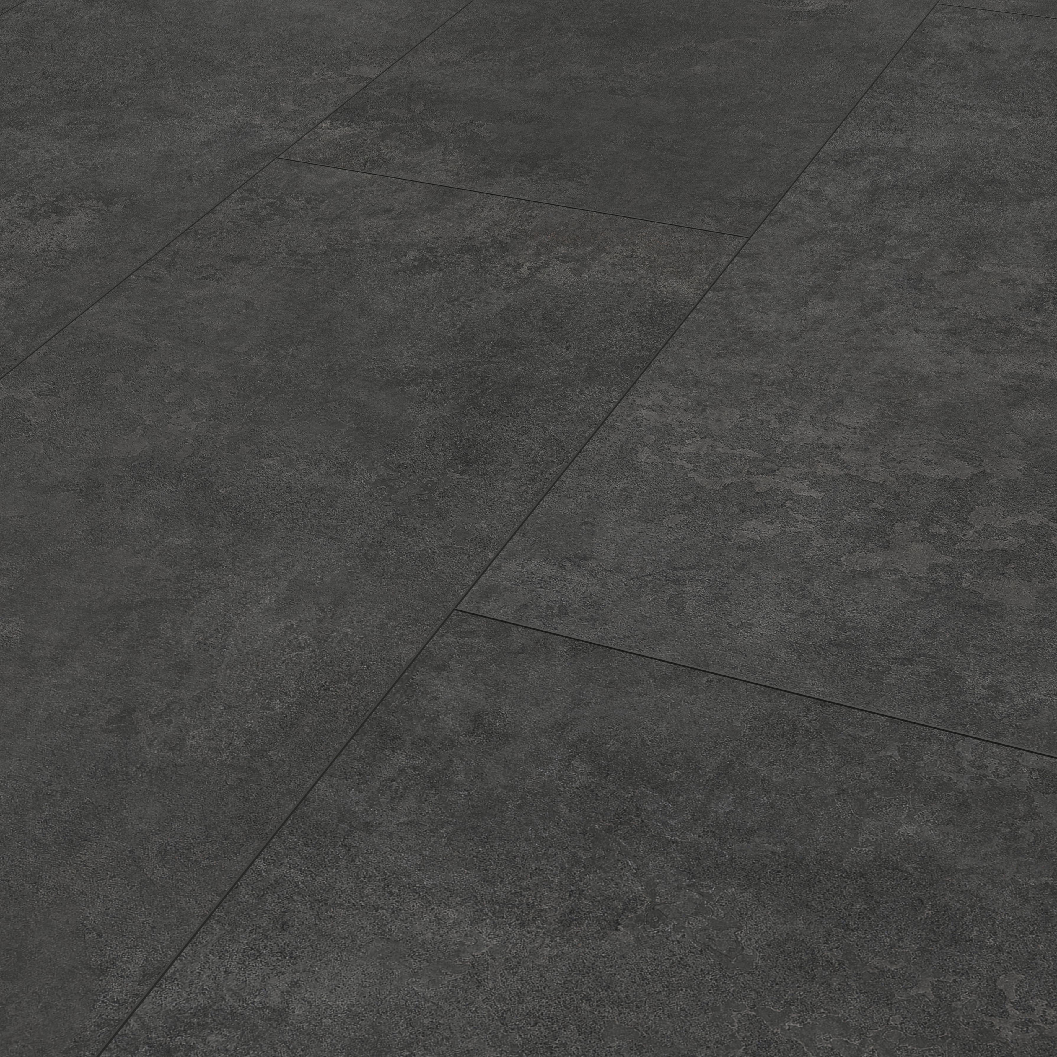 GoodHome Italo Grey Metallic effect Textured Click vinyl Tile Sample