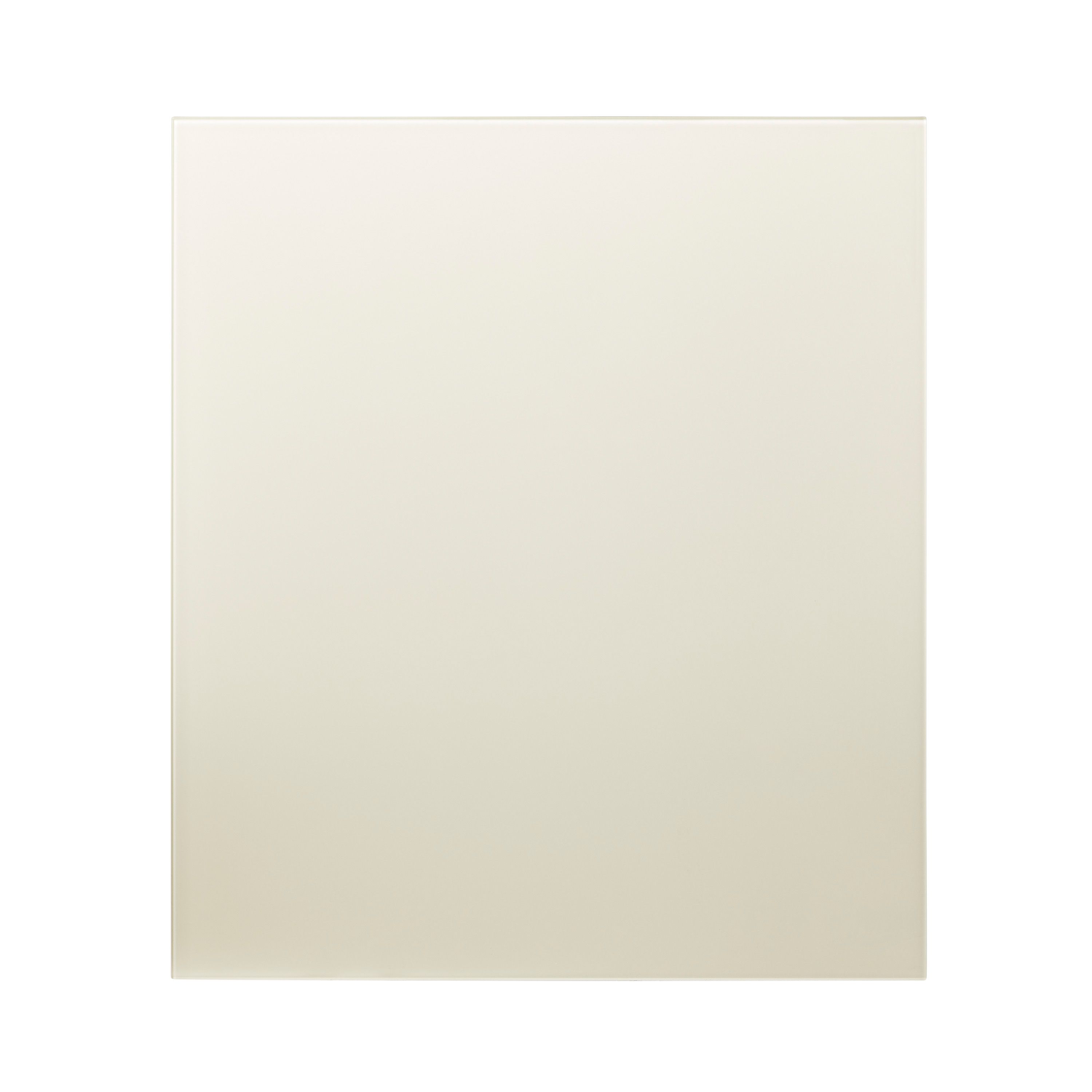 GoodHome Ivory Glass Splashback, (H)800mm (W)600mm (T)5mm