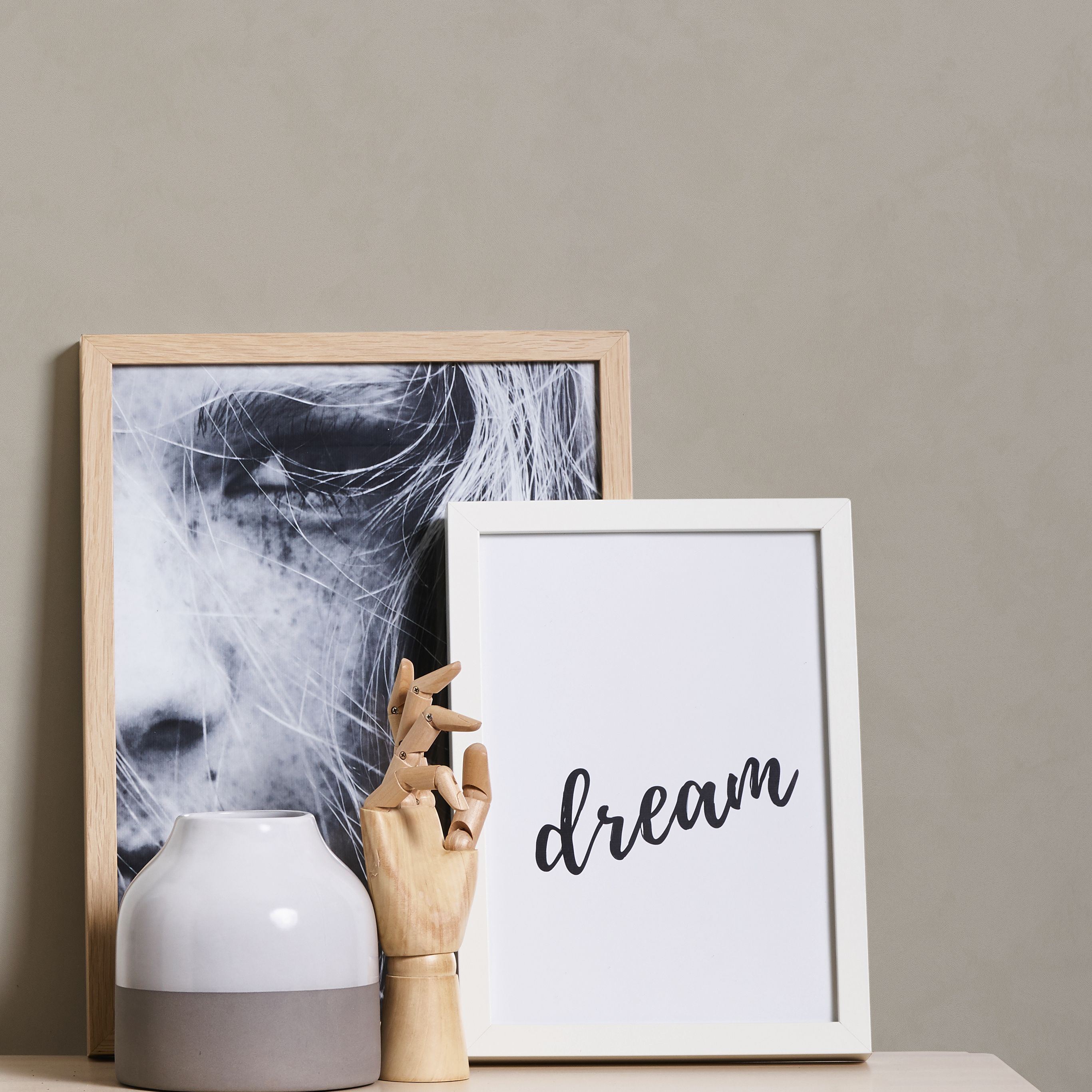 GoodHome Izier Taupe Plaster effect Textured Wallpaper Sample